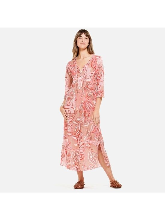 OneSeason Dresses & Skirts - One Season amalfi long poppy medium midi dress in terracotta (OO661)